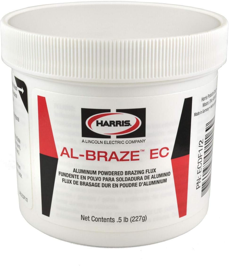 GSParts Harris Al-Braze EC Powder Aluminum Solder Brazing Flux, 1/2 lb Jar, ECDF1/2