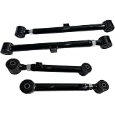 BST BSSP 4PCS Set Adjustable Rear Lower&amp;Upper Control Arms 0-6&rdquo; Lift Suspension Assembly Kit Compatible with 2009-2024 RAM 1500 for 2020-2024 Jeep Gladiator Custom 0-6&rdquo; of Lift Heavy Duty