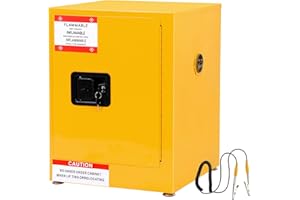 OLIPIC Hazardous Storage Cabinets, Industry Safety Cabinet, Explosion Proof Cabinet Dangerous Goods Storage, Ultimate Safety Fireproof Hazardous Material Safety Box,17x17x22In