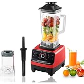 TKRADISH 2 In 1 Food Blender for Kitchen, 1500 Watt Powerful Professional Countertop Blender, Commercial Blender Processor fo