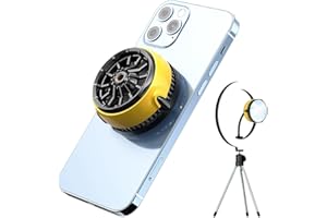 Mobile Phone Cooler - Rakizbe Portable Magnetic Cellphone Cooling Fan Smartphone Semiconductor Radiator for Gaming/Tiktok Live/Vlog, Support iPhone & iPad Tablet