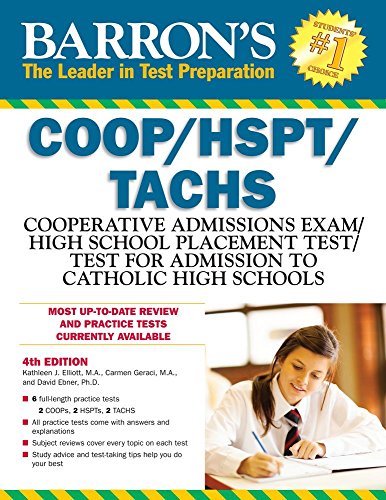 Barron's COOP/HSPT/TACHS, 4th Edition