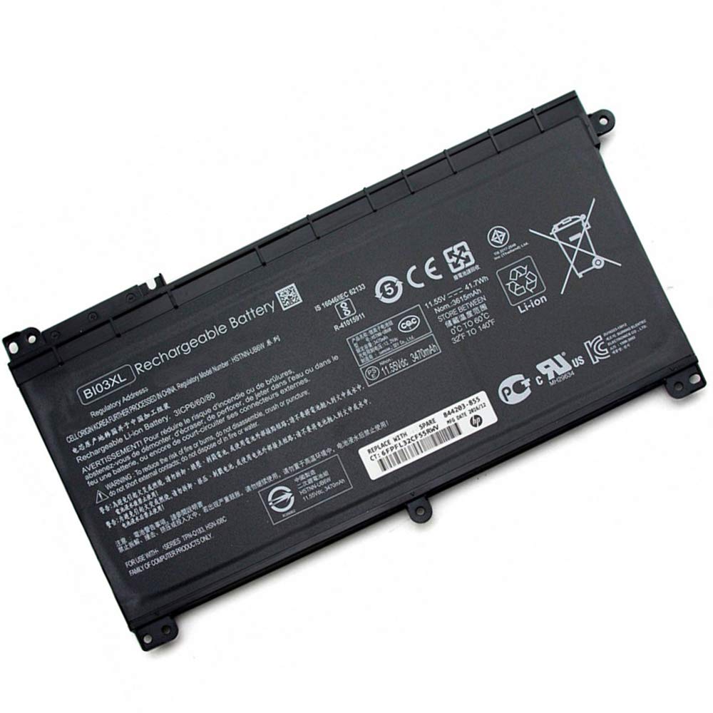 XITAIAN 41.7Wh 11.55V BI03XL Replacement Battery for HP HSTNN-LB7P 844203-850 843537-421 BI03XL