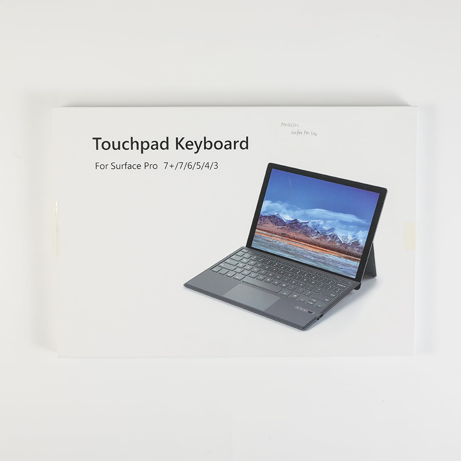 MoKo Type Cover Compatible for Microsoft Surface Pro 7 Plus/Pro 7 / Pro 6 / Pro 5 / Pro 4 /Pro 3, Lightweight Slim Wireless Bluetooth Keyboard with Touchpad and Built-in Rechargeable Battery, Gray