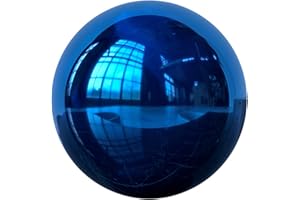 Gazing Balls 10 Inch Shiny Polished Hollow Reflective Stainless Steel Gazing Ball for Patio Lawn Yard Ponds Ornament