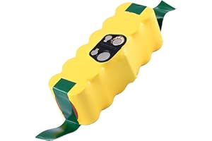 DOSCTT 4.5Ah 14.4V Ni-Mh Replacement Battery Compatible with iRobot Roomba R3 500/600/700/800/900 Series 500 510 531 535 540 550 552 560 570 580 595 620 650 660 700 760 770 780 790 800 870 900(Yellow)