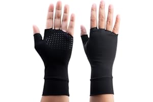 Sohinda Fingerless Athletic Gloves Liners for Women & Men, Lacrosse & Hockey Glove Liner, Thin Thermal Under Gloves for Ski S