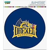 Drexel University Primary Logo Automotive Car Window Locker Circle Bumper Sticker