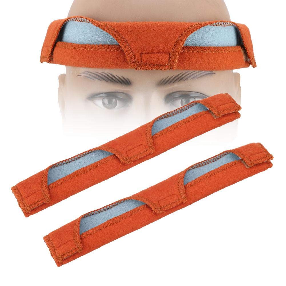 DGTRHTED Hard Hat Sweatband, 2pcs/Set Cotton Safety Helmet Replacement Liner, Orange