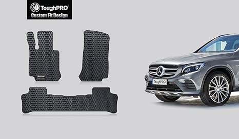 Toughpro Floor Mat Accessories Set Front Row 2nd Row Compatible With Mercedes Benz Glc All Weather Heavy Duty Made In Usa Black Rubber