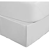 Martex King Size Inverted Pleat Bedskirt - 15” Drop - Pleated Bed Skirt - Hotel Luxury Style - Easy Care - Microfiber Bed Ski