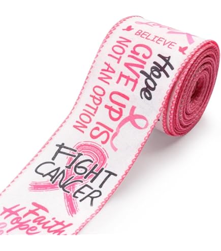 Amazon.com: Satin Pink Awareness Ribbon by The Yard - 10 Yards