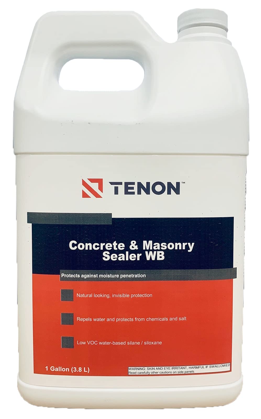 Photo 1 of Tenon Concrete & Masonry Sealer WB - Natural Look, Seals Indoor & Outdoor, Great for Concrete, Stone, Brick, Masonry, Stucco, & More, Repels Water, Ready-to-Use, Fast-Drying (1 Gallon, 1)