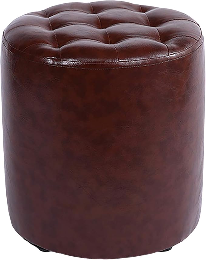 SHBV Reposapiés Taburete De Banco De Zapatos Otomano,Cuero Falso