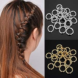 accessories hair decorations gold braid rings