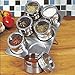 6 Piece Magnetic Spice Rack Space Saver w/See-Through Lids