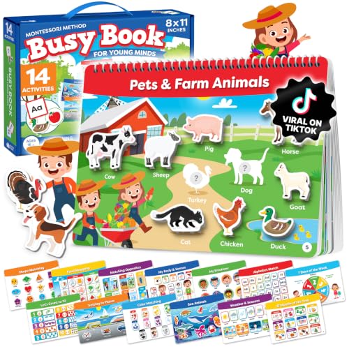 Montessori Busy Book Learning Workbook