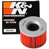 K&amp;N Motorcycle Oil Filter: High Performance, Premium, KN-401 | Fits Select 1970-2015 BENELLI/BIMOTA/HONDA: 500 LS/400 GTS/100 KB3/CB500/CB750/CBX1000 (See Product Description)