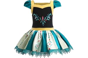 DYMCII Baby Girls Princess Ballet Dress Short Sleeve Leotards Skirted Tutu Dancewear Halloween Christmas Party Fancy Costume