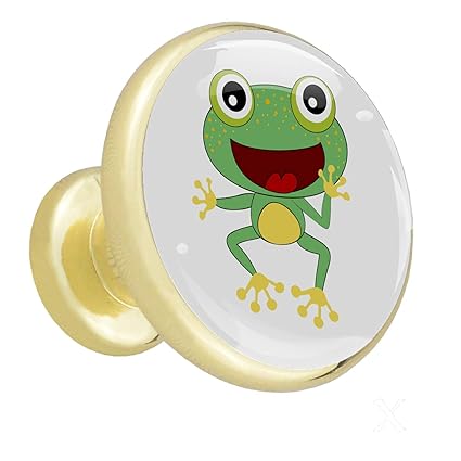 Möbelknopf Gruß Frosch Schubladen knöpfe Kristall für Schränke,Kommode