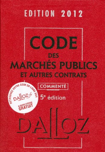 Code des marchés publics et autres contrats