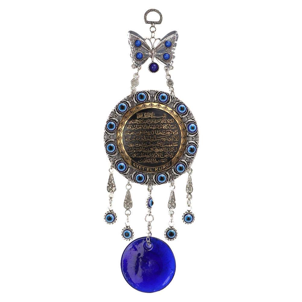 Biitfuu Blue Evil Eye Amulet Turkish Blue Evil Eye Hanging Decoration Protection Wall Amulet for Lucky