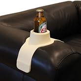HIT PRODUCTS CouchCoaster&reg; - Couch Armrest Cup Holder, Cool Cream | Original &amp; Patented Anti Slip, Weighted Silicone Coaster, Stops Spills On Your Sofa, Armchair Recliner, Keeps Drinks In Reach