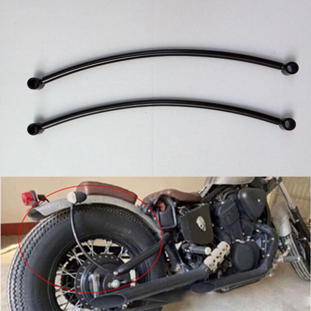 Photo 1 of Rear Fender Rail Support Bracket Mount Holder Motorcycle Chopper Bobber (black)