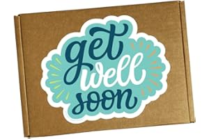 Hangry Kits Get Well Soon Basket For Men, Boys, Women & Girls - Send A Get Well Soon Basket, Sick Care Package To An Unwell Friend Or Loved One In Hospital, After Surgery & Recovery. (Get Well Soon 2)