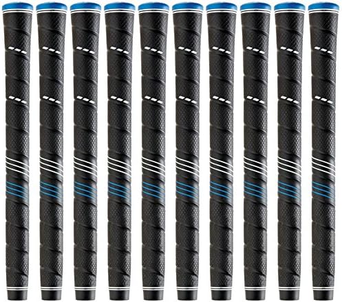 DSMY 10pcs/lot Wrap Standard & Midsize Golf Grip Blue Cap Golf Club Grips