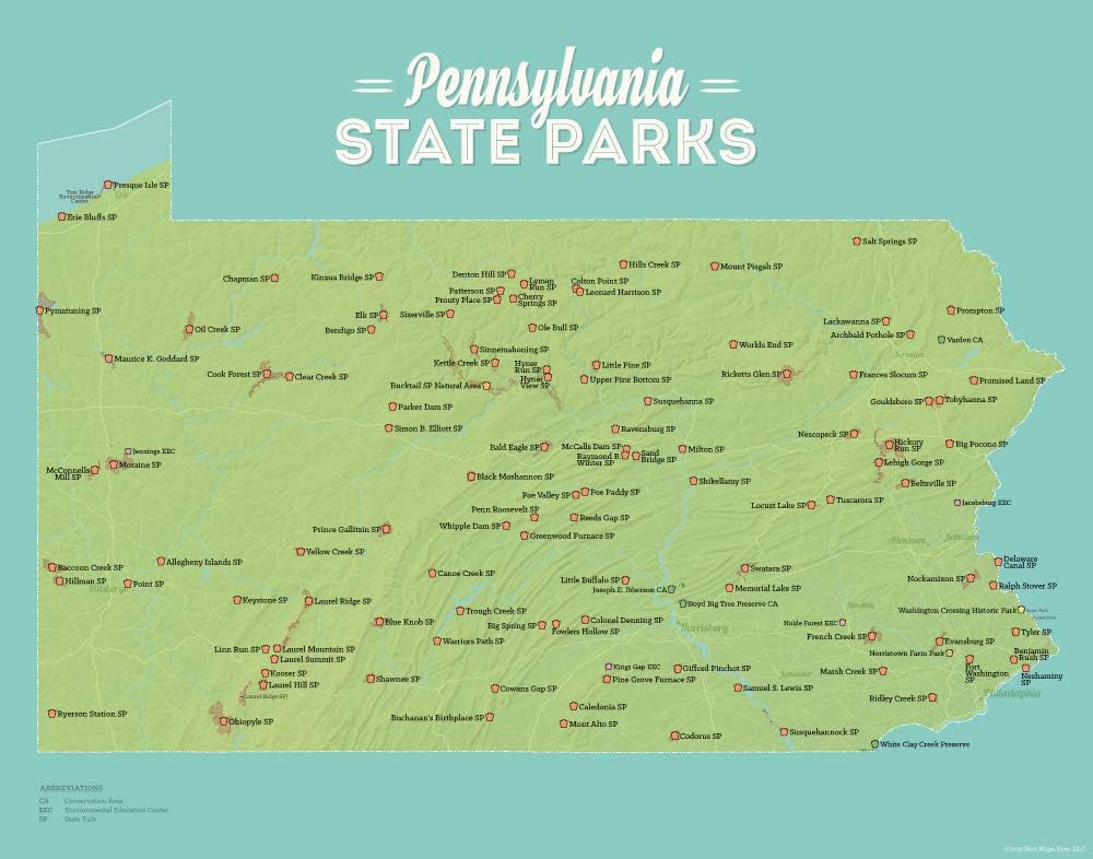27 State Parks Pa Map Maps Online For You
