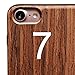 iPhone 8 7 case Wood, NeWisdom Stylish Unique [Slim] [Soft] Rubberized Wood Covering [ Thin Wood Layer Over Rubber ] Cover for Apple iPhone8 iPhone7 – Sandalwood