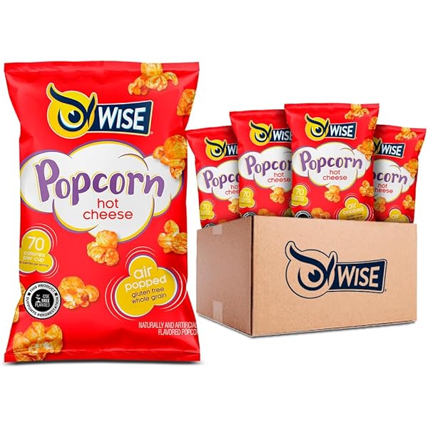 Amazon.com: Wise Snacks Hot Cheese Popcorn 2.25 oz (16 Count
