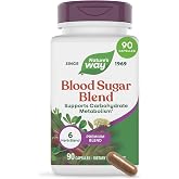 Nature's Way Blood Sugar Blend Capsules with Gymnema Extract, 90 ct | Supports Carbohydrate Metabolism*, with Vitamin A, Cinnamon, Fenugreek Extract, Bitter Melon Extract, Bilberry, and Ginger