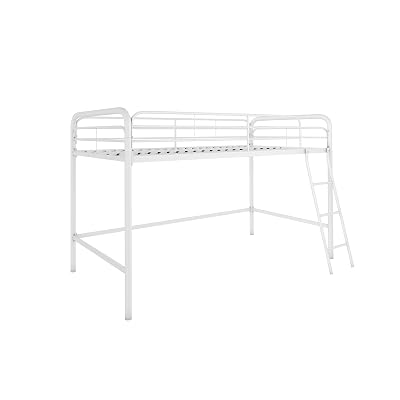DHP Junior Loft Bed Frame With Ladder, Multifunctional Space-Saving Design