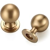 Champagne Bronze Round Ball Cabinet Knobs, 12 Pack Drawer Knobs, 0.85in | Ball Knob Shape, Kitchen Cabinet Restyle, For Drawers, Dressers, Cupboards, Wardrobes, Home Hardware Upgrade