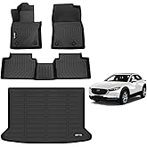 AIPOIL® Floor Mats & Cargo Liner Set for 2020-2025 2026 Mazda CX30 All Weather Protection Easy to Clean Full Set Automobile mats Accessories, Black