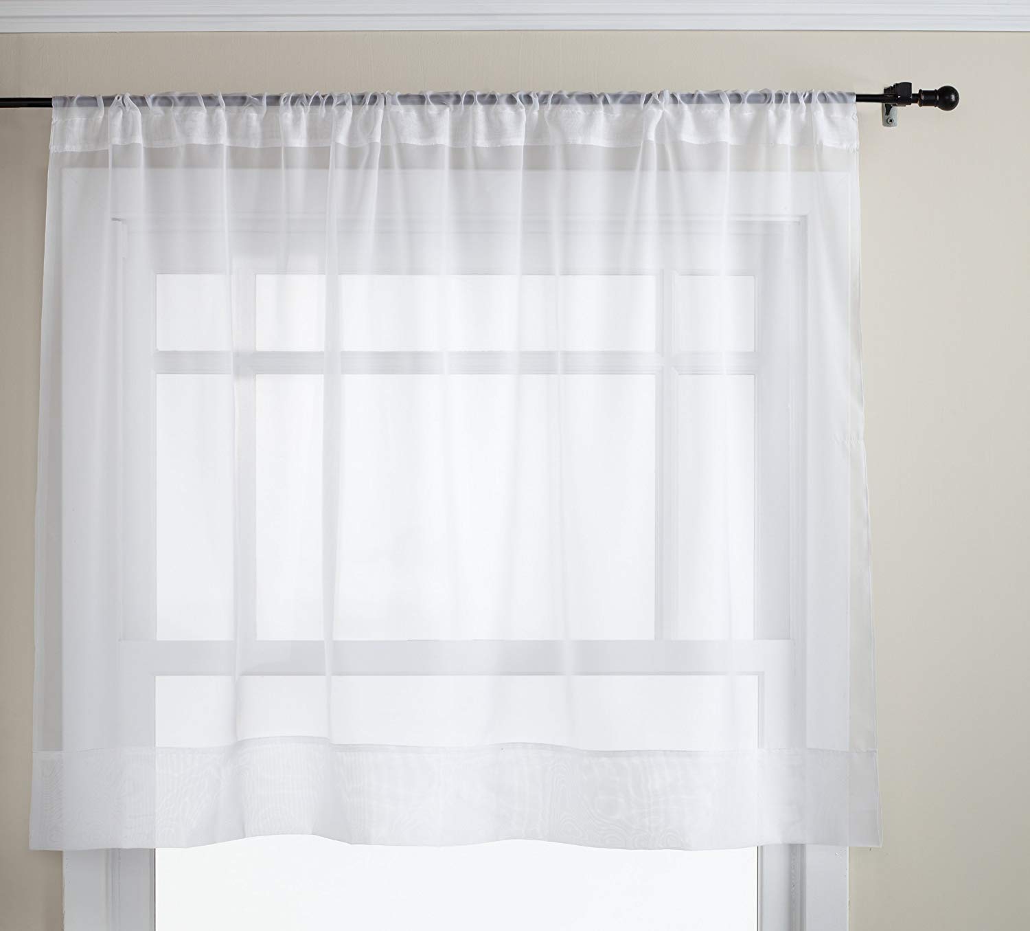 Style Master Sheer Voile, Polyester, White, 60" X 36" | Panel