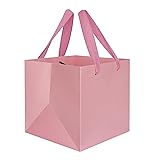IN-JOOYAA Pink Square Gift Bags Large Paper Bags