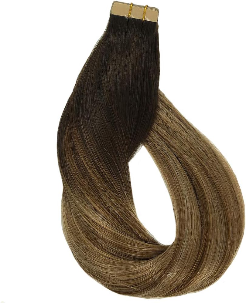 GOO GOO Tape in Hair Extensions Human Hair, 20pcs 50g 20inch - Image 4