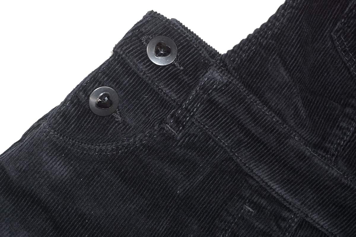 corduroy dungaree shorts