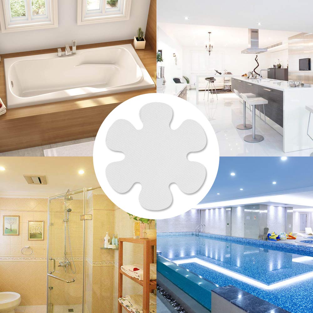 btcus4 Bathtub Anti-slip Stickers Adhesive Safety Treads for Tubs Bath,Showers,Pools,Stairs or Other Slippery Spots -20 Pieces 4 Inches