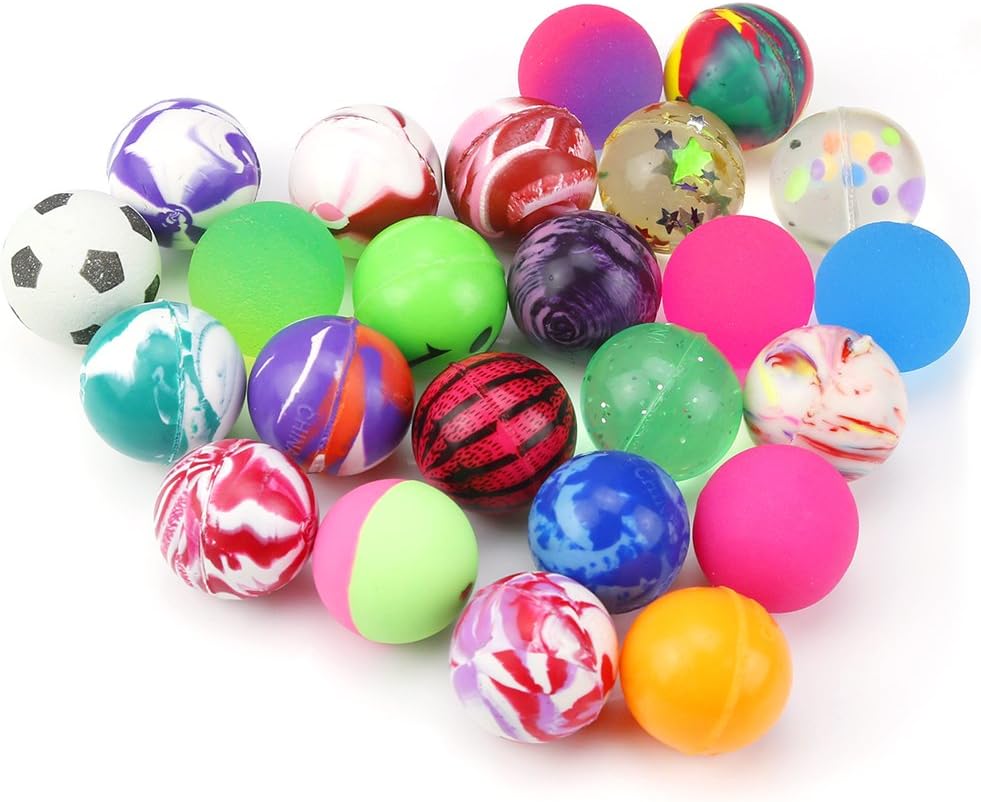 Pllieay 24 Pieces Bouncy Balls for Kids Bouncy Ball for Party Favors Mixed Color Rubber Bouncy Balls for Party Bag Filler Christmas Stocking Stuffers - Image 3