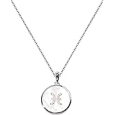 XISAINI 925 Sterling Silver Round Necklace with Twelve Constellations for Women