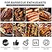 Giantex Electric Grill Indoor Outdoor, Non-stick Grill Griddle Plate, 3 Cooking Zones, Temperature Control, Drip Tray, 1350W 200sq.in BBQ Grill for Balcony Apartments Backyard Party Camping (Black)