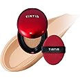 [*Mini Size*] TIRTIR Mask Fit Red Cushion Foundation | Full coverage, Weightless, Skin fit, Satin Glow Finish, Korean Makeup Cushion Foundation (#25N Mocha, 0.15 Fl Oz)