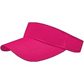 1 Piece of Rose Red Sun Visor Hat Adjustable Sport Visors for Women and Men (One Size)