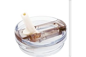 Dreamfocus 40 oz Leak Proof Flip Straw Lid Replacement for Stanley 40 oz Quencher H2.0 and ProTour Tumbler