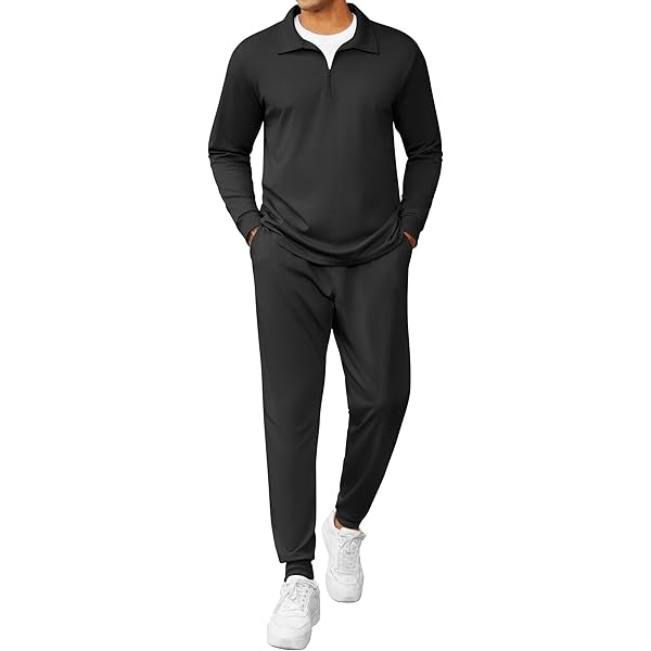 MoFiz Men's Tracksuit Set 2 Piece Outfit Sweatsuit Long