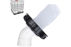Ton Cover, 165mm IBC Lid Filter Cover Reusable Rain Screen Filter with Extension Tube High Efficient Filtration Ton for Conta